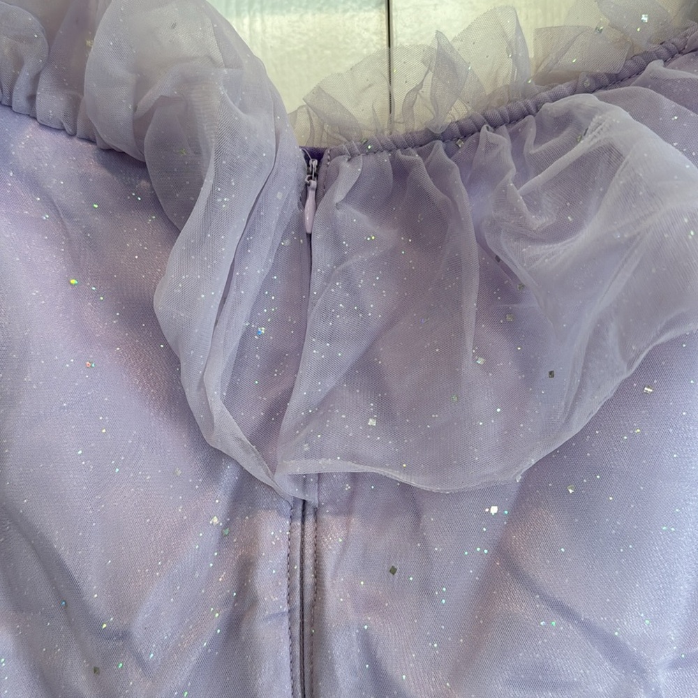 Disney parks Shanghai Disney Resort Rapunzel mesh off shoulder dress for adults - Picture 6 of 11
